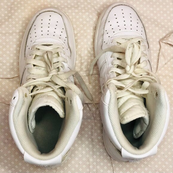 Nike Air Force 1 White High (Women’s) – Size 7.5 - Picture 3 of 5